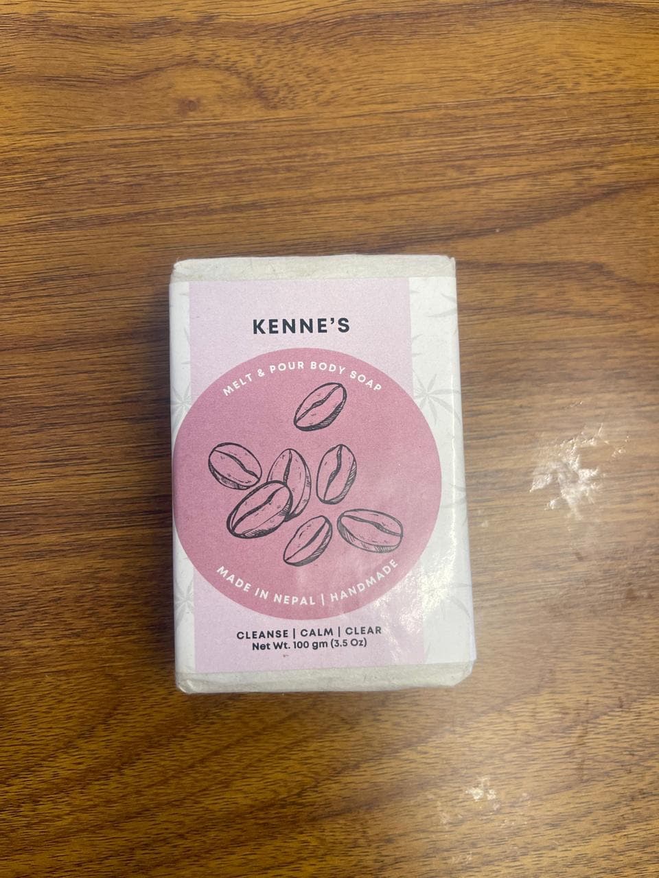 KENNE’S Handmade Coffee Soap – 100g | Natural Melt & Pour Body Soap | Handmade in Nepal